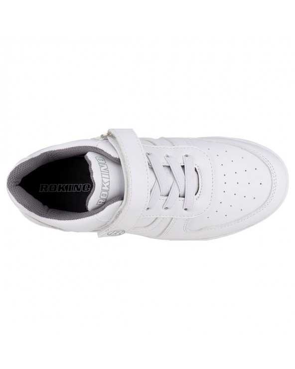 Tenis Escolar Casual Niño Rokino 2451 con Elástico y Velcro