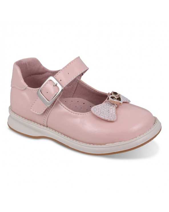 Zapato para Niña Fiesta Marca Lucho Mod. 751 Moño Brillante