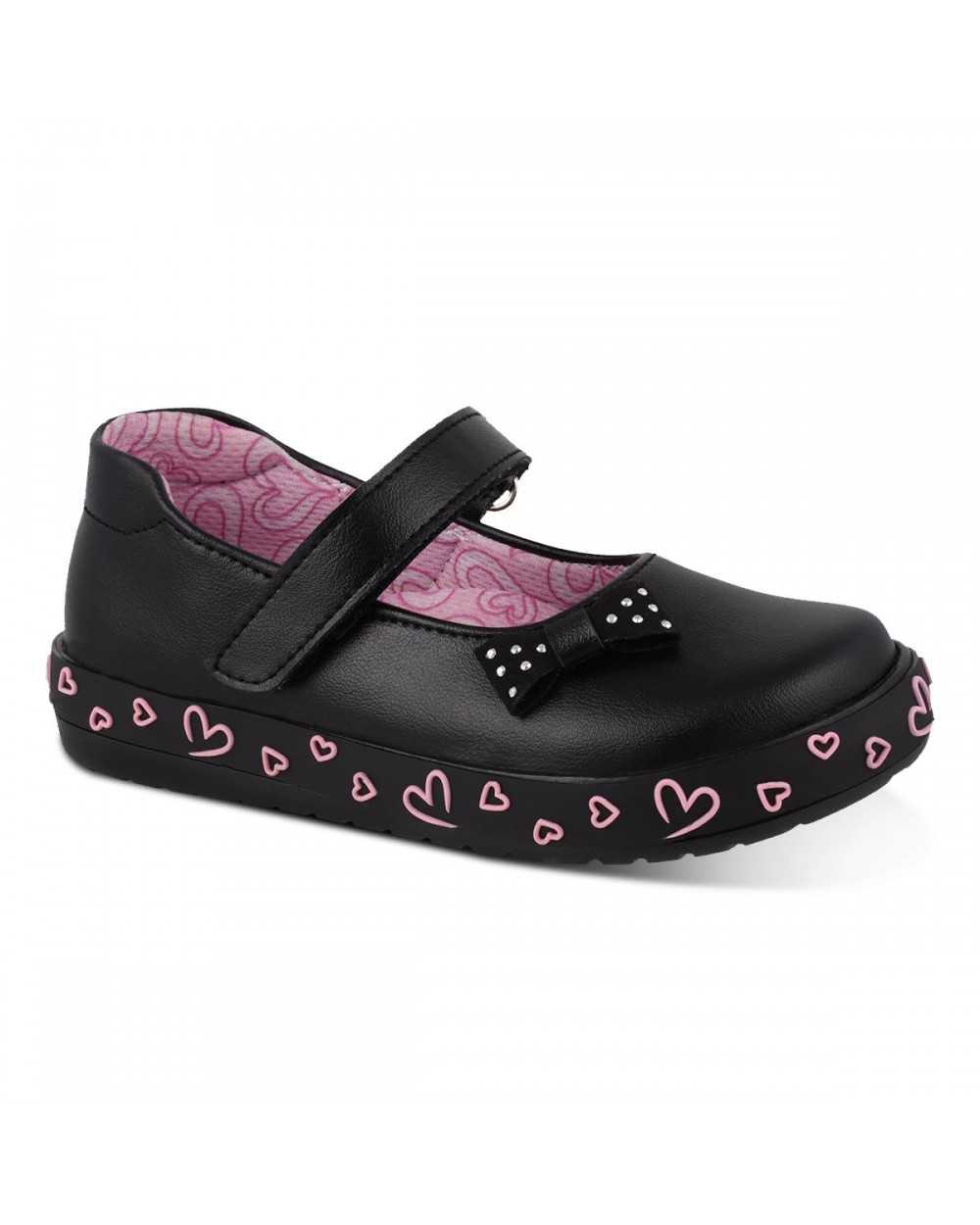 Zapato casual Niña Lucho 2056 con Moño y Corazones