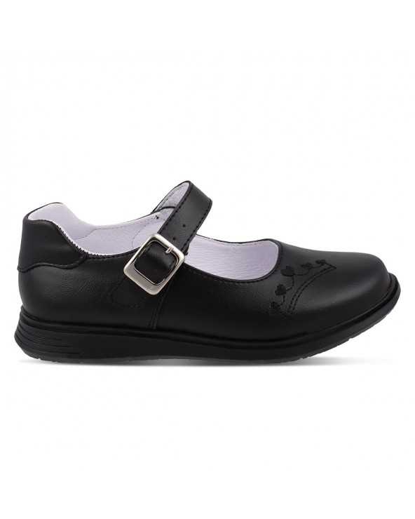 Zapato Escolar Casual Niña Dominiq Mod. 2293 Corona y Corazones