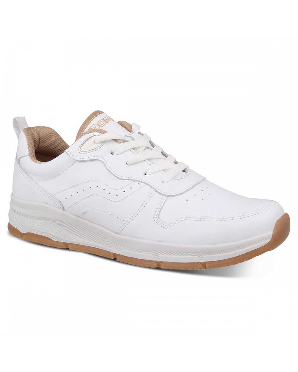 Tenis Deportivo de Piel Escolar Casual Niño/Niña Dominiq Mod. 2923