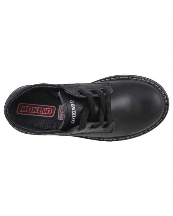 Zapato Escolar Niño de Piel Rokino Mod. 3982 Cómodo y Resistente