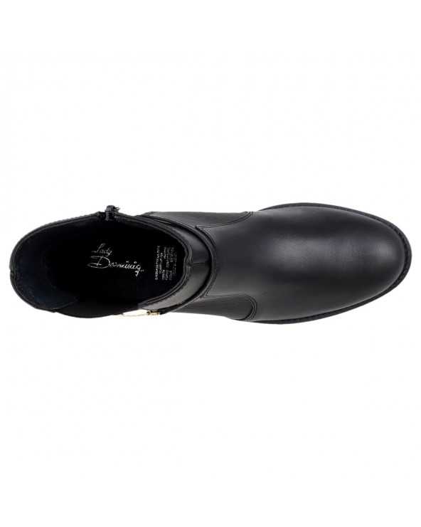 Botín corto de Piel para Dama Lady Dominiq Mod. 2351 Elegante - Tacón bajo