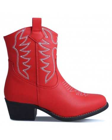 Bota Vaquera Mujer Dominiq Mod. 1154 Corte Medio Cierre interno