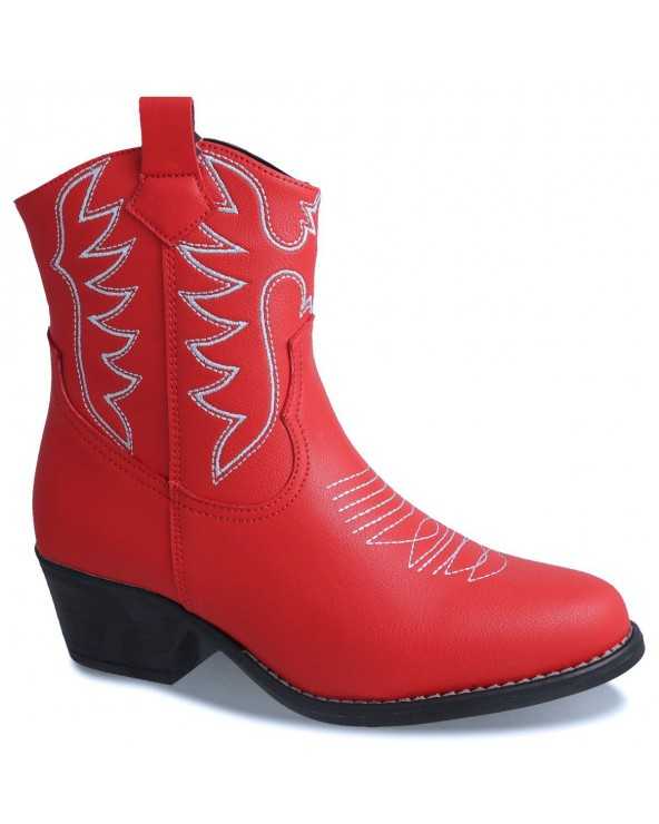 Bota Vaquera Mujer Dominiq Mod. 1154 Corte Medio Cierre interno