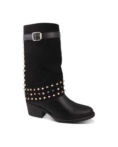 Bota vaquera Dama Dominiq 25701 con Pedrería Brillante