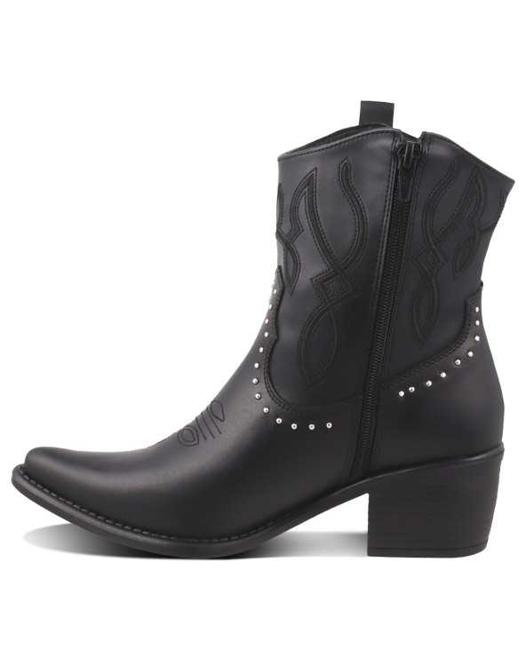 Bota vaquera Dama Dominiq Modelo 1161 Bordado y Estoperoles Bota vaquera Dama Dominiq Modelo 1161 Bordado y Estoperoles