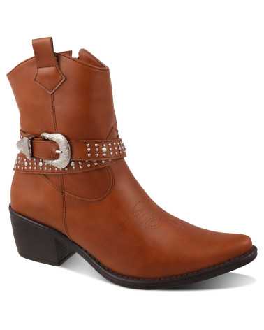 Bota vaquera Dama Dominiq Modelo 1162 Hebilla y Estoperoles