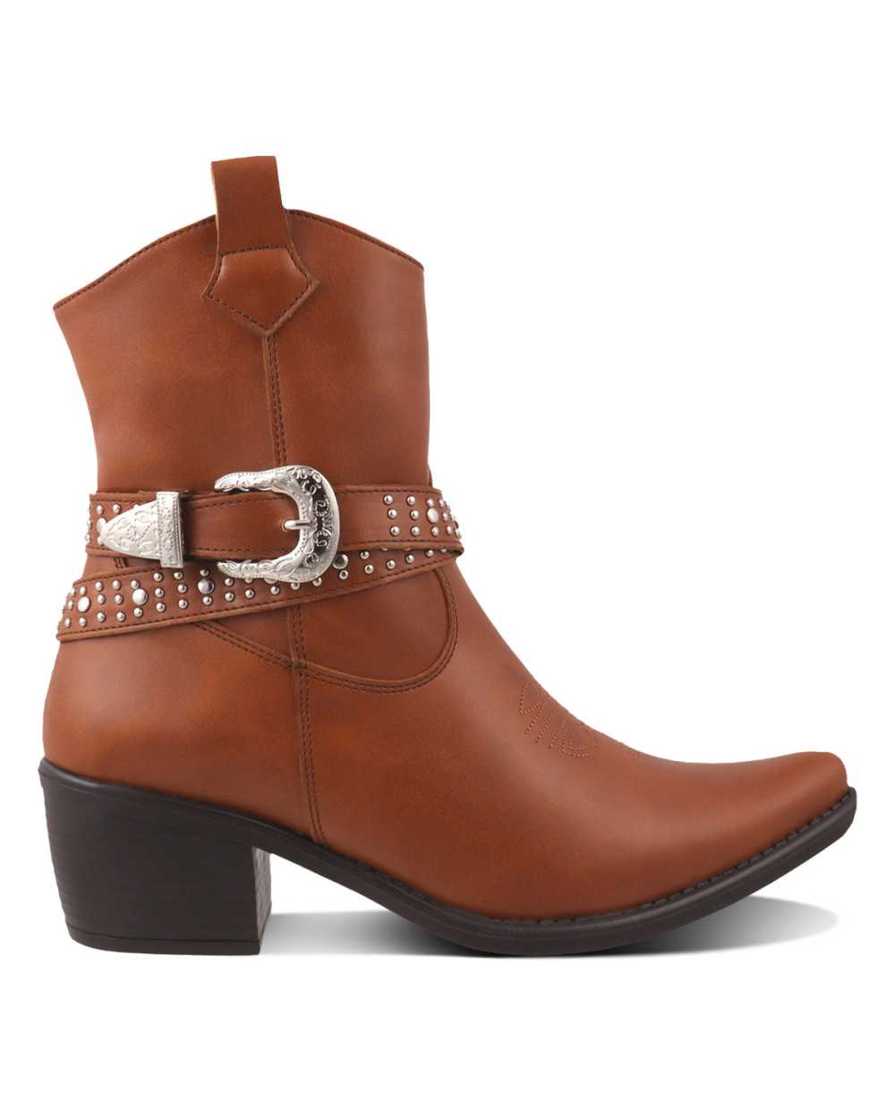 Bota vaquera Dama Dominiq Modelo 1162 Hebilla y Estoperoles