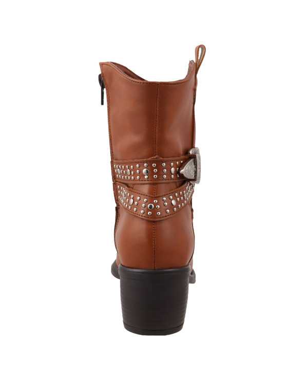 Bota vaquera Dama Dominiq Modelo 1162 Hebilla y Estoperoles