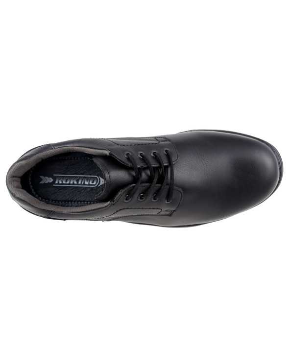Zapato De Piel Para Hombre Rokino 9346 Acojinado Y Ligero