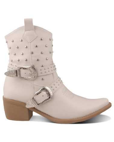 Bota vaquera Dama Dominiq Modelo 1164 Hebilla y Estoperoles