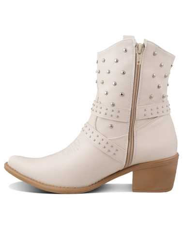 Bota vaquera Dama Dominiq Modelo 1164 Hebilla y Estoperoles