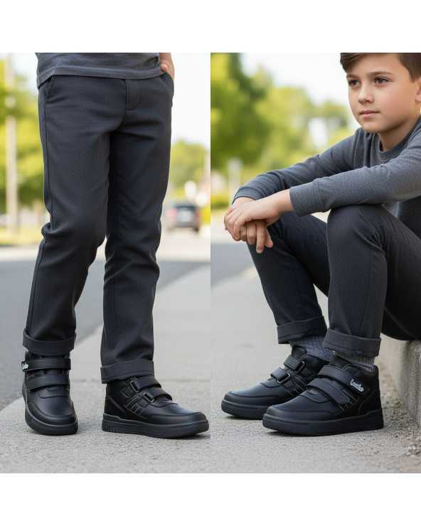 Zapato Escolar Casual tipo Bota para Niño Marca Lucho Mod. 125 Zapato Escolar Casual tipo Bota para Niño Marca Lucho Mod. 125