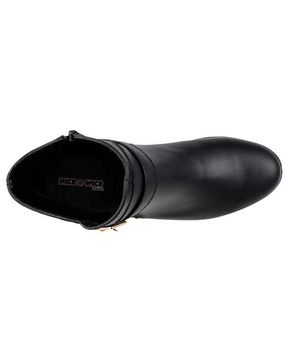 Botín Elegante Dama Nick & Wick 4435 Tacón corrido con Hebilla