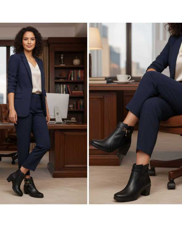 Botín Vestir Dama Nick & Wick Mod. 4433 Elegante - Cómodo - Formal