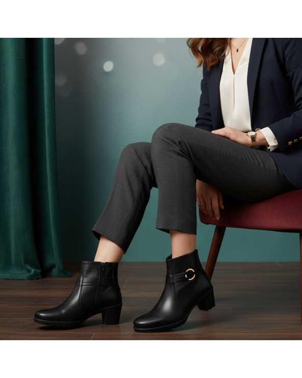 Botín Vestir Dama Nick & Wick Mod. 4431 Elegante - Cómodo - Formal