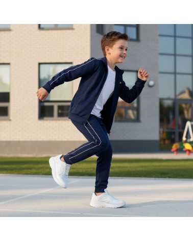 Tenis de Piel Deportivo Escolar Niño-Niña Dominiq 1664 ligeros