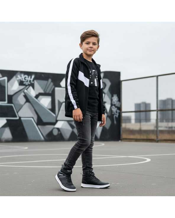 Tenis Casual tipo Bota Niña-Niño Dominiq 2972 Abrochado fácil