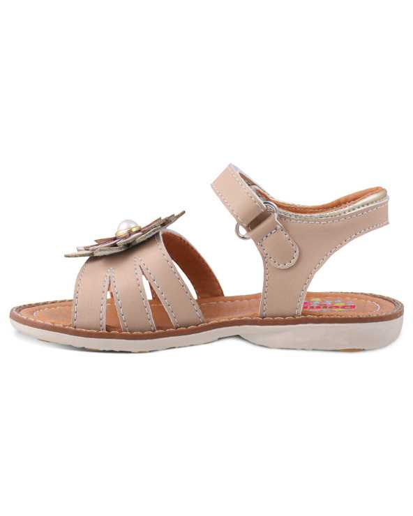 Sandalia Huarache para Niña Dominiq 320 con Flor y Velcro
