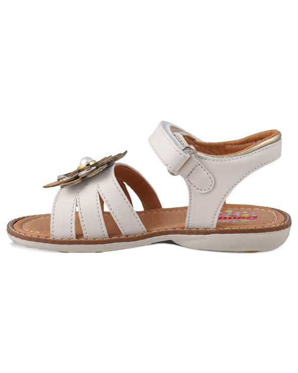 Sandalia Huarache para Niña Dominiq 320 con Flor y Velcro