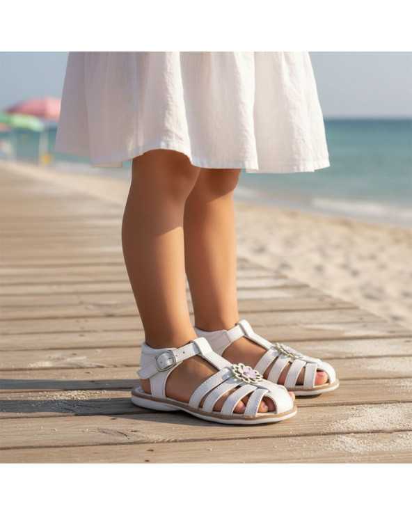 Sandalia Huarache para Niña Dominiq 330 punta cerrada