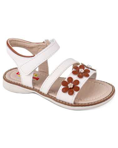 Sandalia Huarache Niña Dominiq 7081 Flores y velcro
