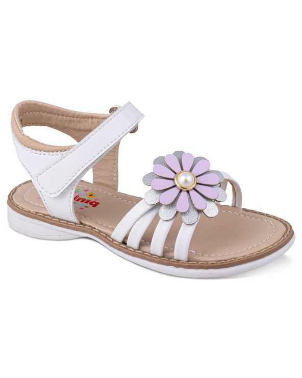 Sandalia Huarache Niña Dominiq 7082 Flor y velcro