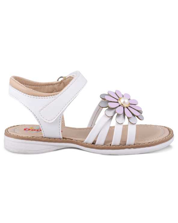 Sandalia Huarache Niña Dominiq 7082 Flor y velcro