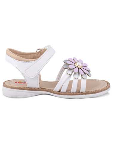 Sandalia Huarache Niña Dominiq 7082 Flor y velcro