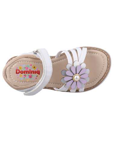 Sandalia Huarache Niña Dominiq 7082 Flor y velcro