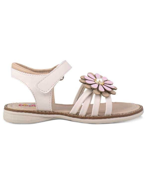 Sandalia Huarache Niña Dominiq 7082 Flor y velcro