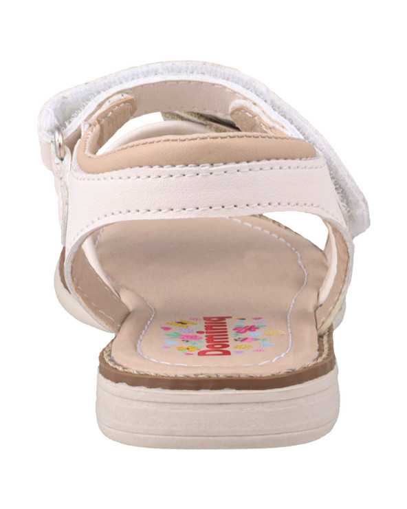 Sandalia Huarache Niña Dominiq 7082 Flor y velcro