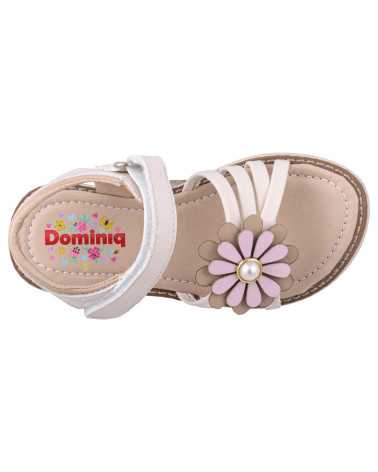 Sandalia Huarache Niña Dominiq 7082 Flor y velcro