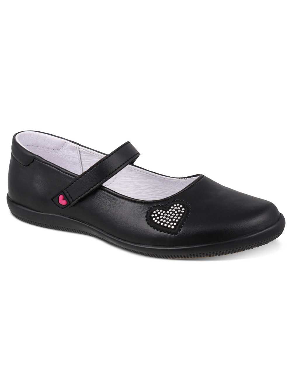 Zapato Escolar Para Niña y Jovencita Dominiq 2322 con Arco y Velcro