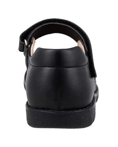 Zapato Escolar Niña Negu 104 Ajuste con Velcro y Lindo Bordado