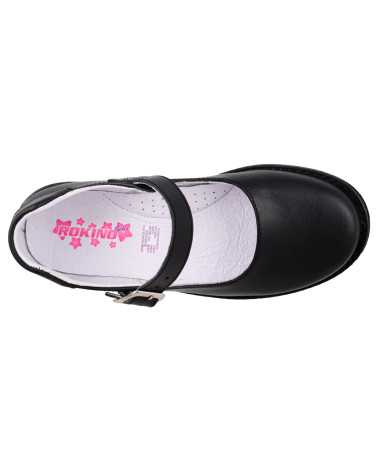 Zapato Escolar de Piel Niña y Jovencita Rokino 3631 con Arco y Hebilla