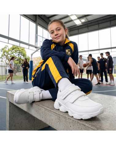 Tenis Escolar Deportivo Niña Dominiq 3602 Abrochado fácil