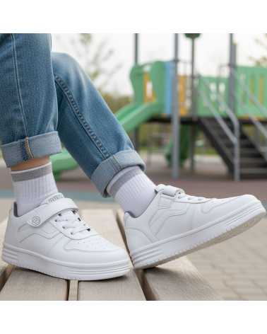 Tenis Escolar Casual Niño Rokino 2451 con Elástico y Velcro