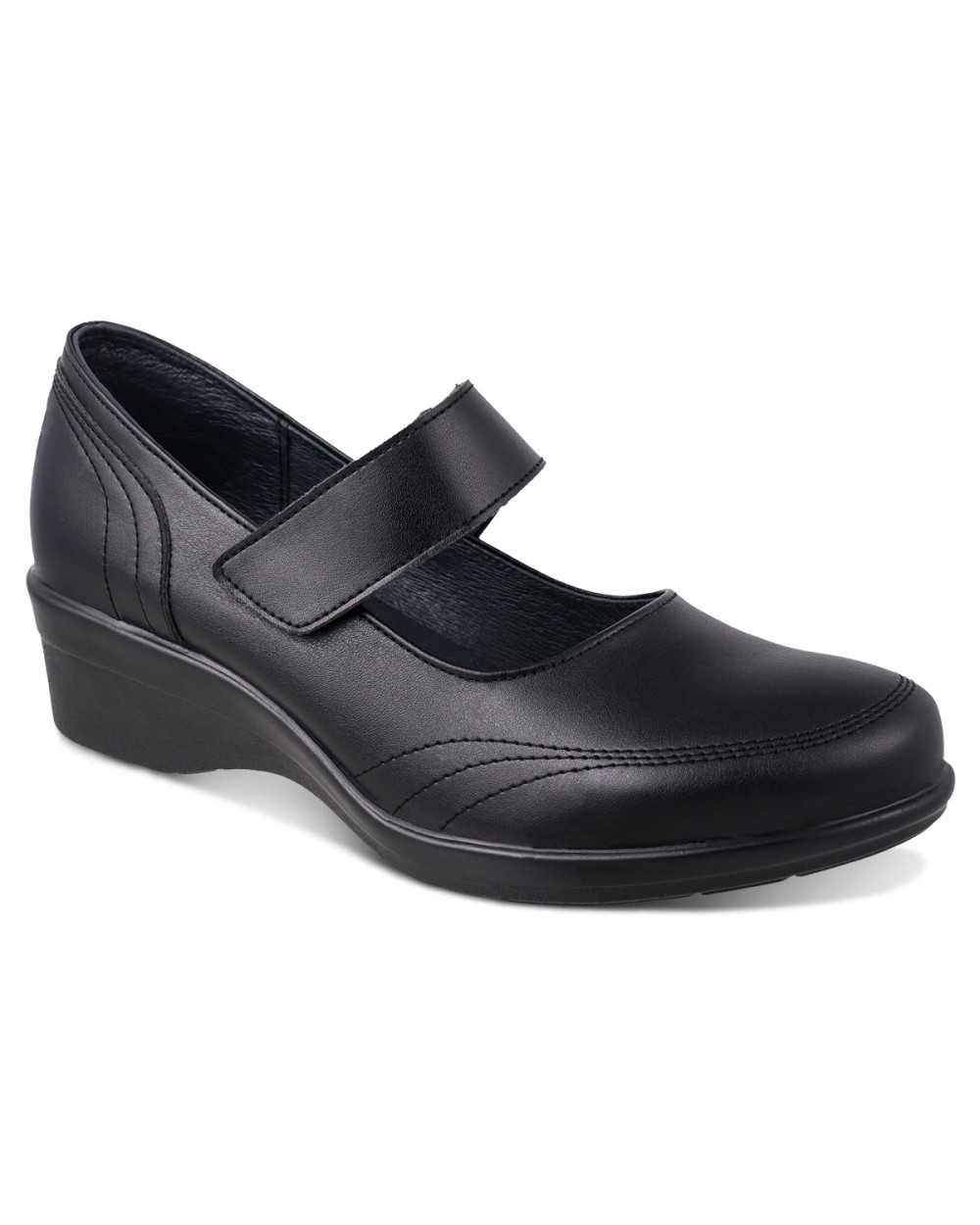 Zapato de Confort Dama QDi 2931 con Velcro Tipo Mary Jane