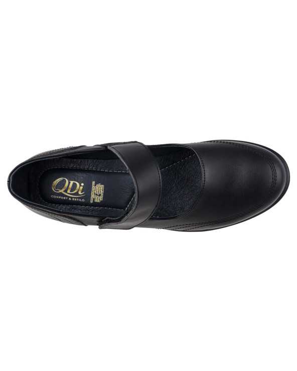 Zapato de Confort Dama QDi 2931 con Velcro Tipo Mary Jane