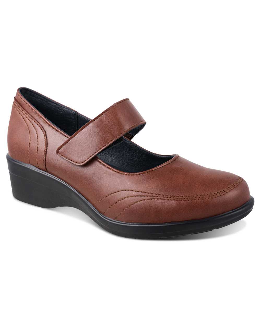 Zapato de Confort Dama QDi 2931 con Velcro Tipo Mary Jane