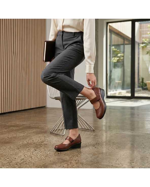 Zapato de Confort Dama QDi 2931 con Velcro Tipo Mary Jane