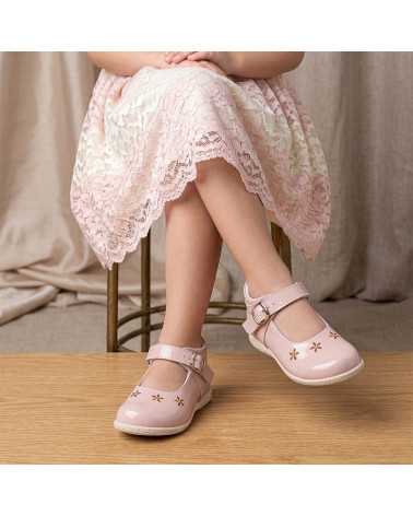 Zapato de Vestir Fiesta Ceremonia Niña Lucho 155 con Hebilla