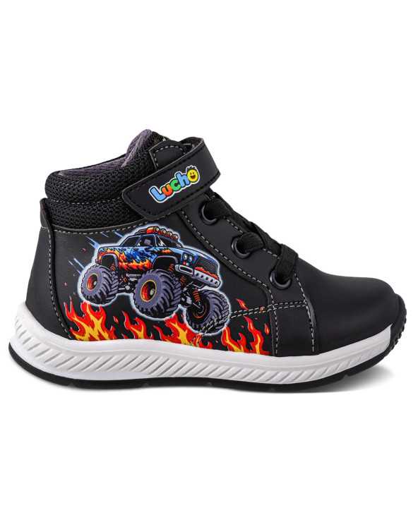 Tenis Bota Niño 1 a 7 Años Lucho 2086 Monster Truck