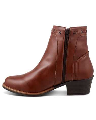 Botines Mujer Bota Vaquera Dominiq 1158 con Cierre Interior