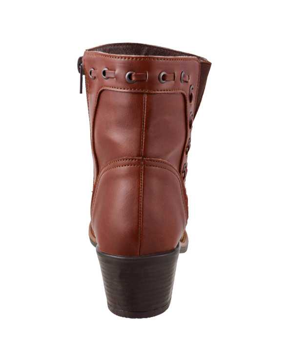 Botines Mujer Bota Vaquera Dominiq 1158 con Cierre Interior