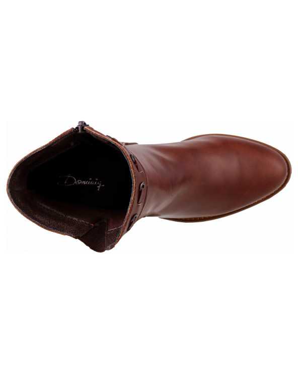 Botines Mujer Bota Vaquera Dominiq 1158 con Cierre Interior