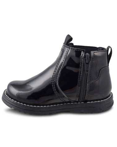 Bota Casual Niña Lucho 352 Moño Brillante Cierre Interno