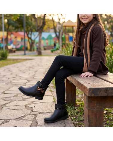 Bota para Niña Dominiq 1435 Moño Brillante Cierre Interno